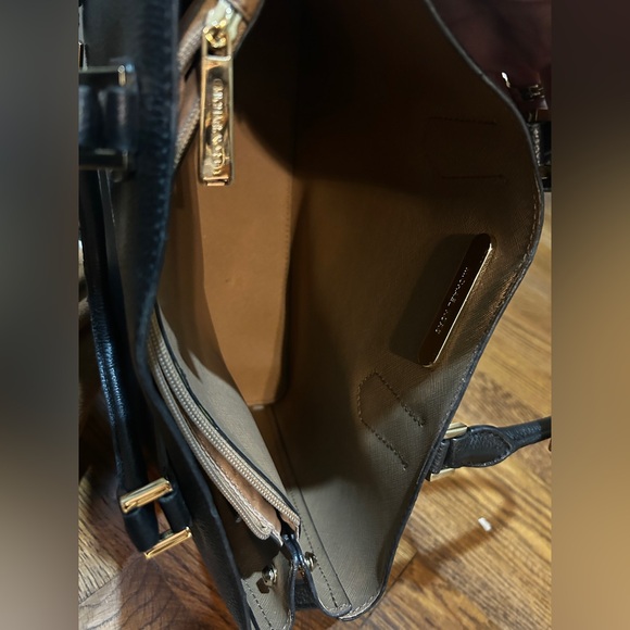 Michael Kors Black Satchel with Gold Accents - Picture 5 of 9
